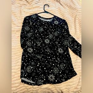 Astrology, long sleeve, tight fit shirt